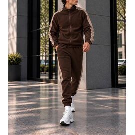 Фотография Костюм спортивный мужской 974 brown р.42-56 "Alisa Brand" недорого оптом от прямого поставщика