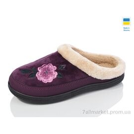 Фотография Тапки женские для дома Весна/осень T01фіолет (8 пар р.37-41) "Lot Shoes" недорого оптом от прямого поставщика