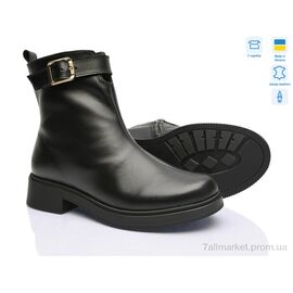 Черевики жіночі стильні Зима 1529 чорний (8 пар р.36-41) "V.Arimany" недорого оптом від прямого постачальника