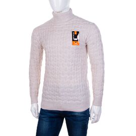 Фотография Свитер мужской 619 beige р.L-2XL "STREET" недорого оптом от прямого поставщика