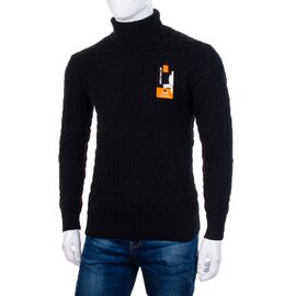 Фотография Свитер мужской 619 black р.L-2XL "STREET" недорого оптом от прямого поставщика