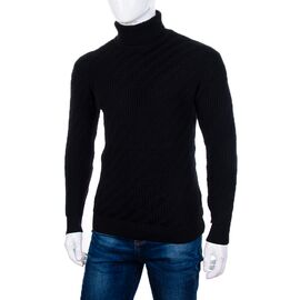 Фотография Свитер мужской 696 black р.L-2XL "STREET" недорого оптом от прямого поставщика