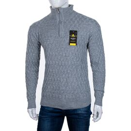 Фотография Свитер мужской 1525-15 grey р.L-2XL "STREET" недорого оптом от прямого поставщика