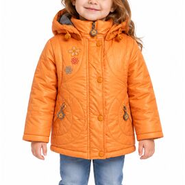 Куртка дитяча демісезонна на дівчинку TD140 orange р.80-104 "Obuv OK2" недорого оптом від прямого постачальника