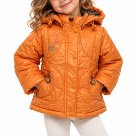 Куртка дитяча демісезонна на дівчинку TD159 orange р.80-98 "Obuv OK2" недорого оптом від прямого постачальника