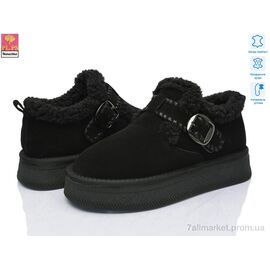 Фотография Угги женские утепленные зима GF2652 black (6 пар р.36-40) "PLPS-Nanachka" недорого оптом от прямого поставщика