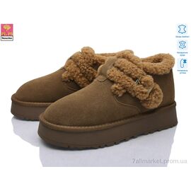 Фотография Угги женские утепленные зима BL2641 caramel (6 пар р.36-40) "PLPS-Nanachka" недорого оптом от прямого поставщика