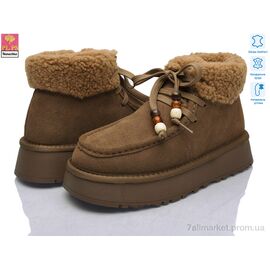 Фотография Угги женские утепленные зима GF2653 caramel (6 пар р.36-40) "PLPS-Nanachka" недорого оптом от прямого поставщика