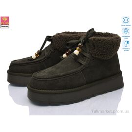 Фотография Угги женские утепленные зима GF2653 brown (6 пар р.36-40) "PLPS-Nanachka" недорого оптом от прямого поставщика