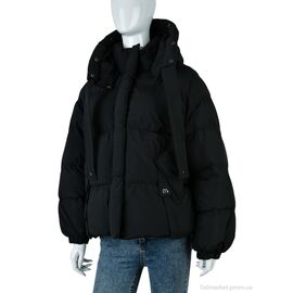 Фотография Куртка женская Зима 6607 black (4 шт. р.сетка M-2XL) "Swit_odigu" недорого оптом от прямого поставщика