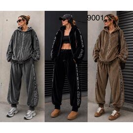 Костюм спортивний жіночий 9001 brown р.2XL-4XL "Estima" недорого оптом від прямого постачальника