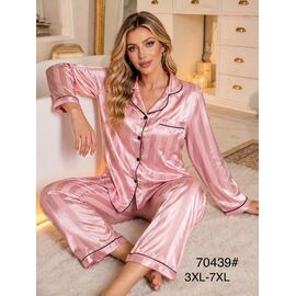 Фотография Пижама женская 70439 pink р.3XL-7XL "Estima" недорого оптом от прямого поставщика
