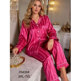 Фотография Пижама женская 70439 fuchsia р.3XL-7XL "Estima" недорого оптом от прямого поставщика