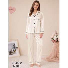 Фотография Пижама женская 70443 milk р.M-3XL "Estima" недорого оптом от прямого поставщика