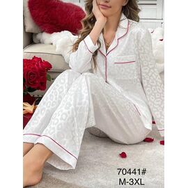 Фотография Пижама женская 70441 white р.M-3XL "Estima" недорого оптом от прямого поставщика