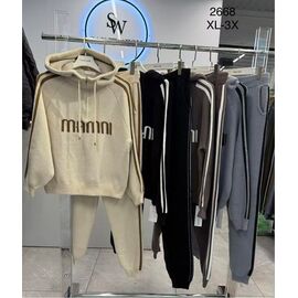 Фотография Костюм спортивный женский 2668 beige р.XL-3XL "Estima" недорого оптом от прямого поставщика