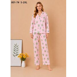 Піжама тепла жіноча 801-7 pink р.S-2XL "Estima" недорого оптом від прямого постачальника
