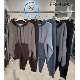 Фотография Костюм спортивный женский FR26395 grey р.2XL-4XL "Estima" недорого оптом от прямого поставщика