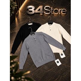 Фотография Свитер мужской F2106 grey р.XL-4XL "F.T.H" недорого оптом от прямого поставщика