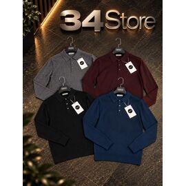 Фотография Свитер мужской F2111 wine р.L-4XL "F.T.H" недорого оптом от прямого поставщика