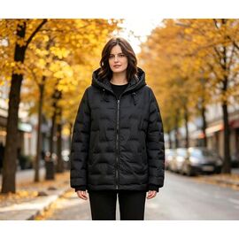 Куртка жіноча демісезонна 5218 black р.46-54 "Jacket" недорого оптом від прямого постачальника