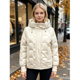 Куртка жіноча демісезонна 5633 l.beige р.46-54 "Jacket" недорого оптом від прямого постачальника