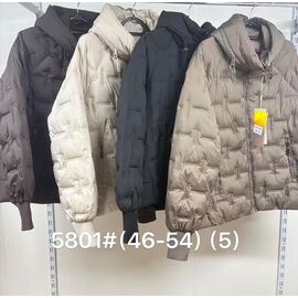 Фотография Куртка женская демисезонная 5801 d.beige р.46-54 "Jacket" недорого оптом от прямого поставщика