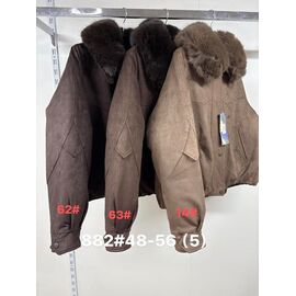Фотография Куртка женская зимняя 882-62 d.brown р.48-56 "Jacket" недорого оптом от прямого поставщика