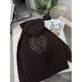 Худі жіноче 9090 brown р.42-48 "LINDA" недорого оптом від прямого постачальника