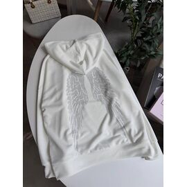 Худі жіноче 9091 white р.42-48 "LINDA" недорого оптом від прямого постачальника