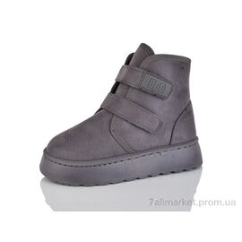 Уггі жіночі утеплені Зима D63 grey (8 пар р.36-41) "Ok Shoes" недорого оптом від прямого постачальника