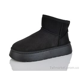 Уггі жіночі утеплені Зима D61 black (8 пар р.36-41) "Ok Shoes" недорого оптом від прямого постачальника
