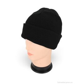 Фотография Шапка мужская Зима MW046-1 подвійна black (5 шт. р.сетка 56-62) "Angelica" недорого оптом от прямого поставщика
