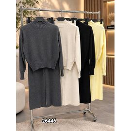 Фотография Костюм женский тёплый 26446 grey р.42-48 "LOOK" недорого оптом от прямого поставщика
