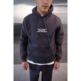 Фотография Худи мужской 66102 d.grey р.48-54 "LOOK" недорого оптом от прямого поставщика