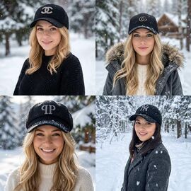 Фотография Кепка утеплённая женская 1217 mix р.M-XL "Mabi" недорого оптом от прямого поставщика