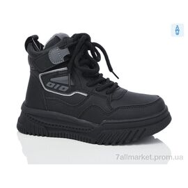 Черевики дитячі зручні Зима 5858-6-1 (8 пар р.32-37) "Ok Shoes" недорого оптом від прямого постачальника