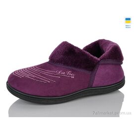Фотография Тапки женские для дома зима Т03 фіолетовий (8 пар р.37-41) "Lot Shoes" недорого оптом от прямого поставщика