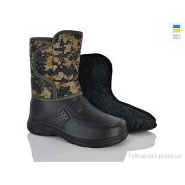 Фотография Сапоги из пены мужские зима Липучка чорний (8 пар р.41-46) "Lot Shoes" недорого оптом от прямого поставщика