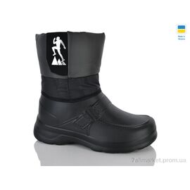 Фотография Сапоги из пены мужские зима Воркер чорно-сірий (8 пар р.41-46) "Lot Shoes" недорого оптом от прямого поставщика