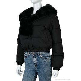 Фотография Куртка женская Зима 0156 black (4 шт. р.сетка M-2XL) "Swit_odigu" недорого оптом от прямого поставщика