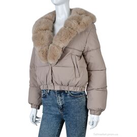 Фотография Куртка женская Зима 0156 beige (4 шт. р.сетка M-2XL) "Swit_odigu" недорого оптом от прямого поставщика