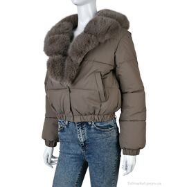 Фотография Куртка женская Зима 0156 grey (4 шт. р.сетка M-2XL) "Swit_odigu" недорого оптом от прямого поставщика