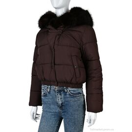 Фотография Куртка женская Зима 0172 brown (4 шт. р.сетка M-2XL) "Swit_odigu" недорого оптом от прямого поставщика