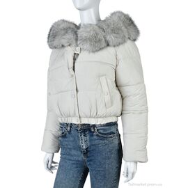 Фотография Куртка женская Зима 0172 white (4 шт. р.сетка M-2XL) "Swit_odigu" недорого оптом от прямого поставщика
