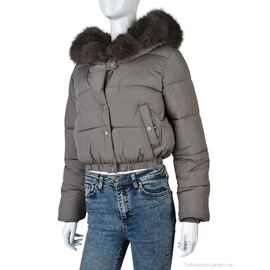 Фотография Куртка женская Зима 0172 grey (4 шт. р.сетка M-2XL) "Swit_odigu" недорого оптом от прямого поставщика