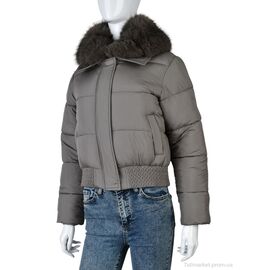 Фотография Куртка женская Зима 0179 grey (4 шт. р.сетка M-2XL) "Swit_odigu" недорого оптом от прямого поставщика