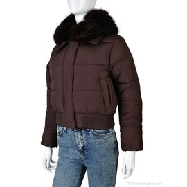 Фотография Куртка женская Зима 0179 brown (4 шт. р.сетка M-2XL) "Swit_odigu" недорого оптом от прямого поставщика