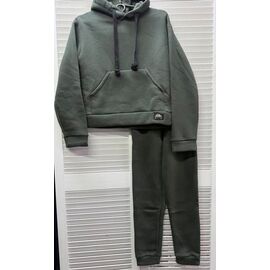 Костюм дитячий спортивний теплий на хлопчика DL5 khaki р.122-140 "Delfinka" недорого оптом від прямого постачальника
