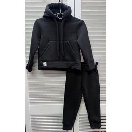 Костюм дитячий спортивний теплий на хлопчика DL7 black р.92 "Delfinka" недорого оптом від прямого постачальника